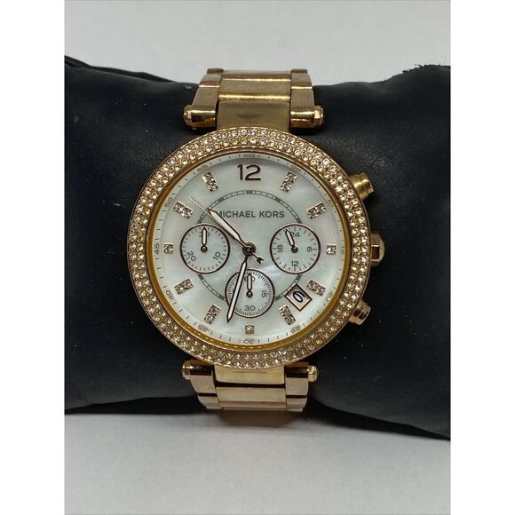 Michael Kors Parker MK5491 Women Stainless Steel Analog Dial Quartz Watch UC767 - Picture 1 of 12